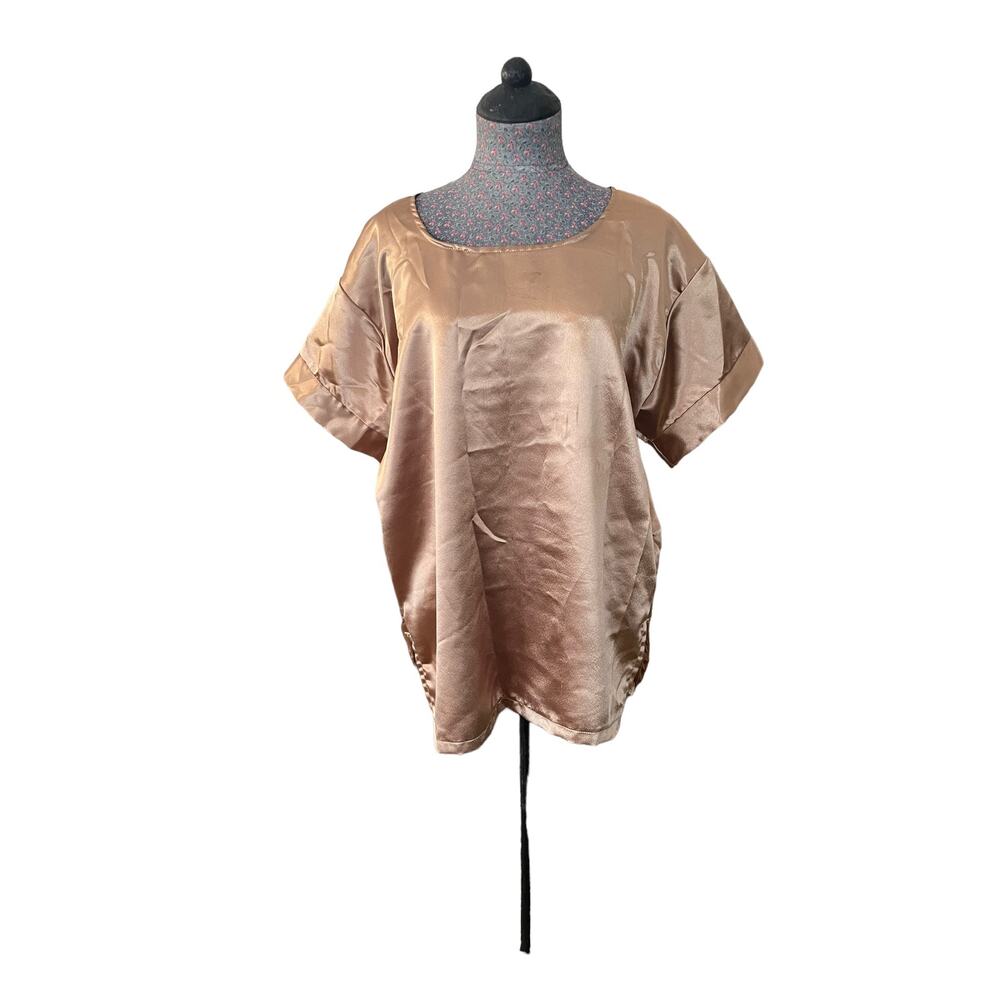 Limited Express Instant Glamour Gold Blouse Size XL Vintage